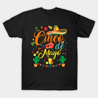 Happy 5 De Mayo Cinco de Mayo Viva Mexico 5 De Mayo T-Shirt